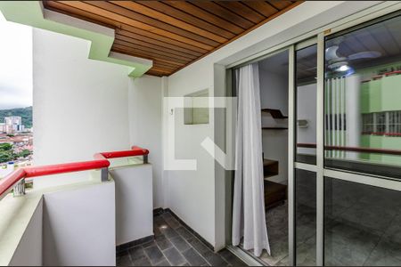 Varanda de apartamento para alugar com 1 quarto, 50m² em Encruzilhada, Santos