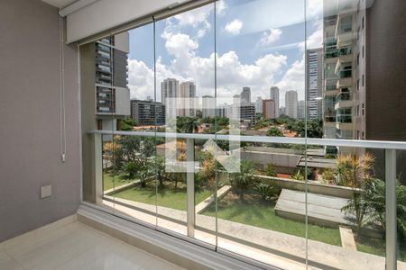 Varanda de kitnet/studio para alugar com 1 quarto, 34m² em Itaim Bibi, São Paulo