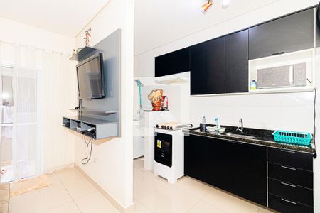 Sala e Cozinha de apartamento à venda com 1 quarto, 56m² em Vila Gustavo, São Paulo