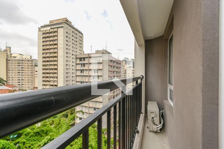 Varanda de kitnet/studio à venda com 1 quarto, 26m² em Bela Vista, São Paulo