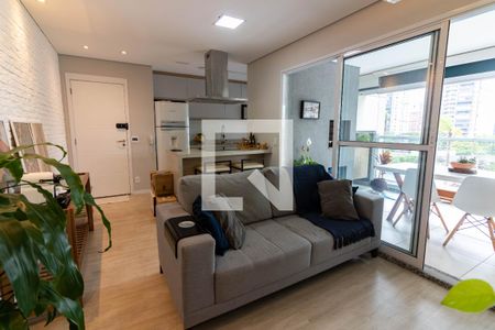 Sala de apartamento para alugar com 3 quartos, 79m² em Chácara Santo Antônio (zona Sul), São Paulo
