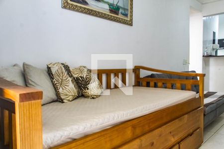 Sala de apartamento para alugar com 1 quarto, 64m² em Balneário Cidade Atlântica, Guarujá