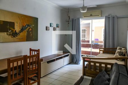 Sala de apartamento para alugar com 1 quarto, 64m² em Balneário Cidade Atlântica, Guarujá