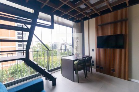Studio - Sala de kitnet/studio para alugar com 1 quarto, 32m² em Pinheiros, São Paulo