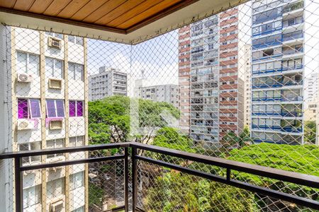 Varanda da Sala de apartamento à venda com 3 quartos, 180m² em Higienópolis, São Paulo