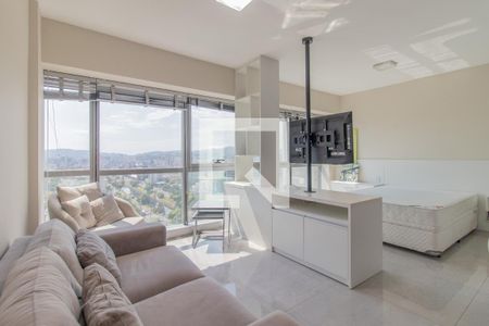 Sala de kitnet/studio à venda com 1 quarto, 42m² em Praia de Belas, Porto Alegre