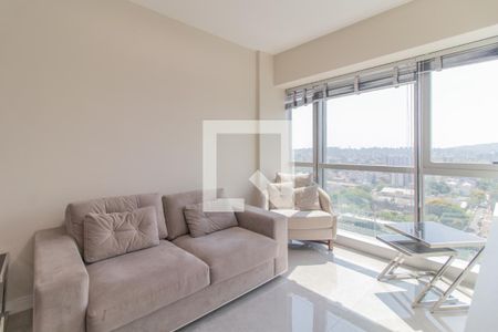 Sala de kitnet/studio à venda com 1 quarto, 42m² em Praia de Belas, Porto Alegre