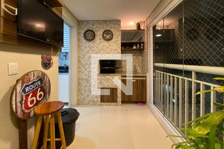 Varanda gourmet de apartamento à venda com 3 quartos, 86m² em Jardim Sao Caetano, São Caetano do Sul