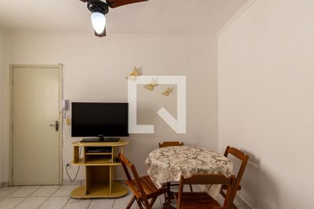 Sala de apartamento para alugar com 1 quarto, 40m² em Canto do Forte, Praia Grande