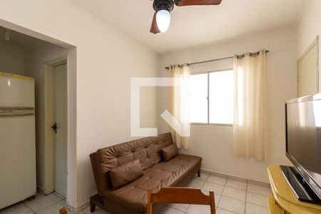 Sala de apartamento para alugar com 1 quarto, 40m² em Canto do Forte, Praia Grande