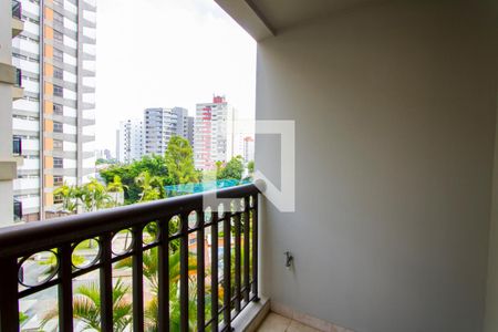 Varanda da sala de apartamento para alugar com 3 quartos, 150m² em Centro, Santo André