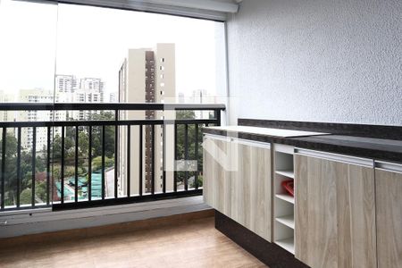 Varanda da Sala de apartamento à venda com 3 quartos, 73m² em Vila Andrade, São Paulo