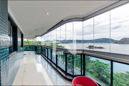 Varanda da Sala de apartamento para alugar com 3 quartos, 280m² em Boa Viagem, Niterói