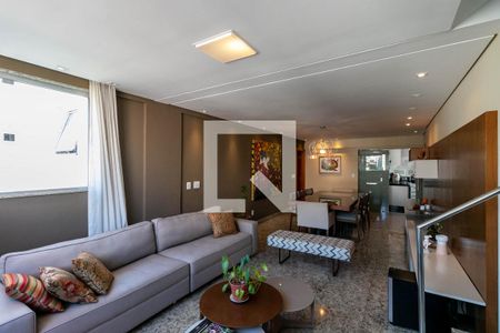 Sala de apartamento à venda com 4 quartos, 260m² em Serra, Belo Horizonte