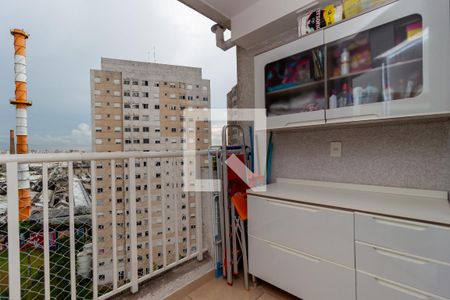 Varanda de apartamento à venda com 2 quartos, 56m² em Brás, São Paulo