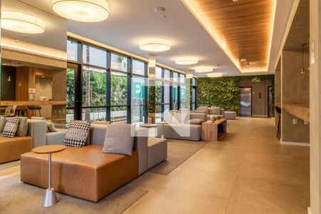 Studio para alugar com 25m², 1 quarto e sem vaga Studio para alugar com 25m², 1 quarto e sem vagaHall Social