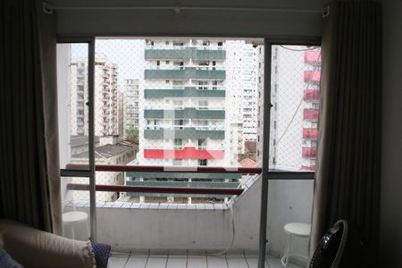 sala de apartamento para alugar com 1 quarto, 53m² em Canto do Forte, Praia Grande