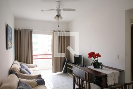 sala de apartamento para alugar com 1 quarto, 53m² em Canto do Forte, Praia Grande