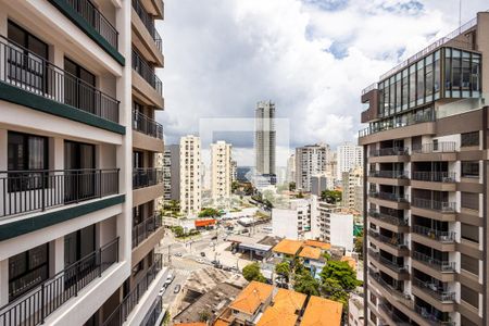 Varanda da Sala - Vista de apartamento à venda com 1 quarto, 30m² em Sumaré, São Paulo