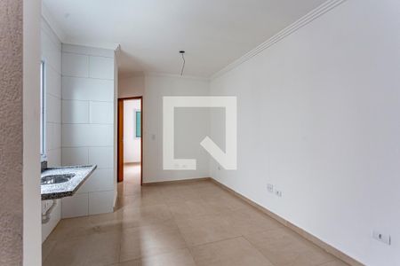 Sala e Cozinha de apartamento à venda com 2 quartos, 86m² em Vila Homero Thon, Santo André