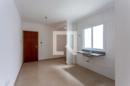 Sala e Cozinha de apartamento à venda com 2 quartos, 86m² em Vila Homero Thon, Santo André