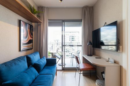 Sala de apartamento à venda com 1 quarto, 27m² em Vila Nova Conceição, São Paulo