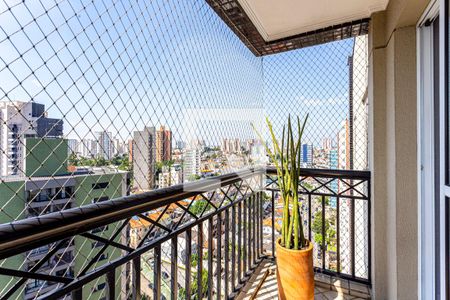 Varanda da Sala de apartamento à venda com 3 quartos, 96m² em Vila Bastos, Santo André