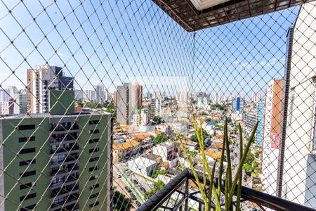 Vista da Varanda da Sala de apartamento à venda com 3 quartos, 96m² em Vila Bastos, Santo André