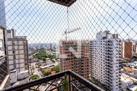 Vista da Varanda da Sala de apartamento à venda com 3 quartos, 96m² em Vila Bastos, Santo André