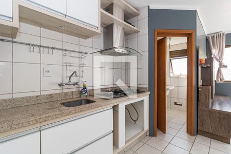 Sala/Cozinha de apartamento para alugar com 1 quarto, 48m² em Jardim do Salso, Porto Alegre