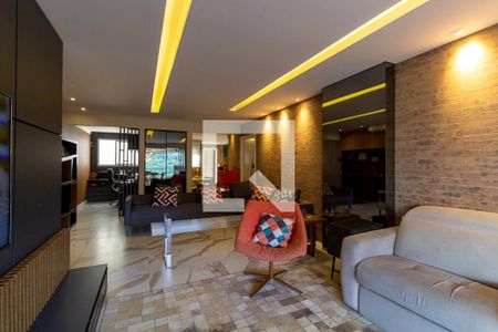 Sala de apartamento para alugar com 3 quartos, 167m² em Canto do Forte, Praia Grande