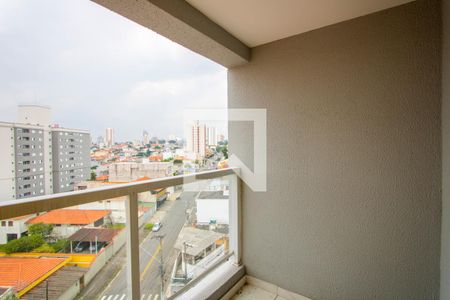 Varanda da sala de apartamento para alugar com 2 quartos, 53m² em Vila Scarpelli, Santo André