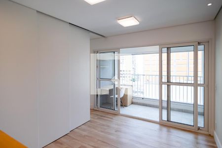 Sala de kitnet/studio para alugar com 1 quarto, 28m² em Brooklin Paulista, São Paulo