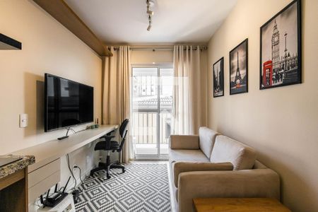 Sala de apartamento para alugar com 1 quarto, 32m² em Pinheiros, São Paulo