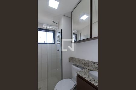 banheiro social_2 de apartamento para alugar com 1 quarto, 31m² em Vila Moinho Velho, São Paulo