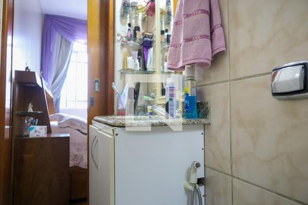 Banheiro da Suíte de apartamento à venda com 3 quartos, 100m² em Grajaú, Belo Horizonte