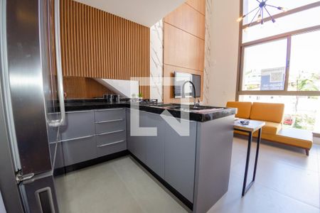 Cozinha de apartamento para alugar com 1 quarto, 60m² em Carvoeira, Florianópolis