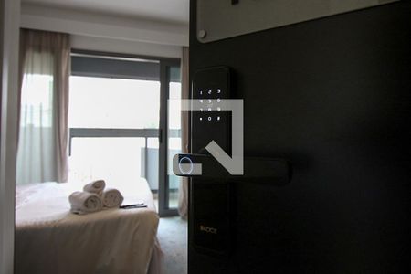 Fechadura digital de kitnet/studio para alugar com 1 quarto, 19m² em Jardim Paulista, São Paulo