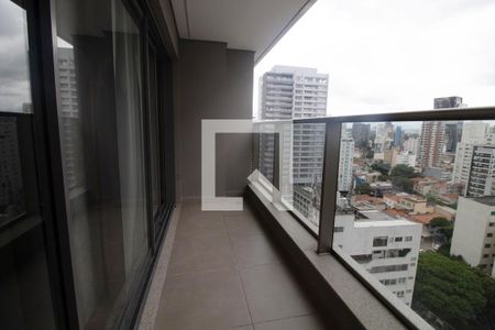 Varanda de apartamento à venda com 1 quarto, 40m² em Cerqueira César, São Paulo