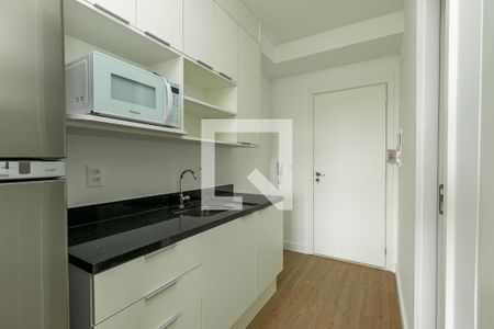 Cozinha de kitnet/studio para alugar com 1 quarto, 24m² em Brooklin Paulista, São Paulo