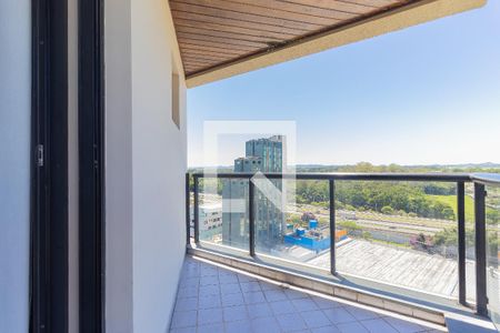 Sacada da sala de kitnet/studio para alugar com 1 quarto, 55m² em Jardim São Dimas, São José dos Campos