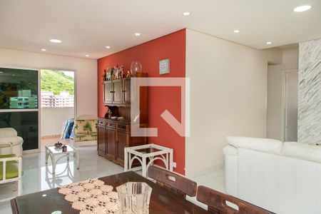 Sala de apartamento para alugar com 4 quartos, 120m² em Jardim Tejereba, Guarujá