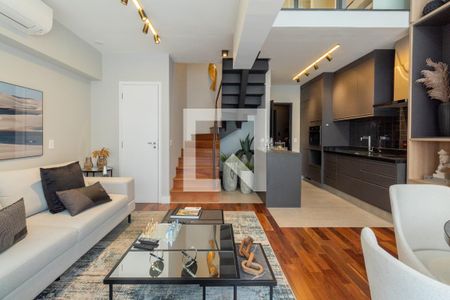 Sala de apartamento para alugar com 1 quarto, 67m² em Pinheiros, São Paulo