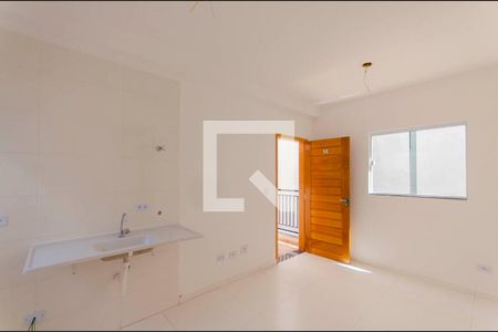 Sala e Cozinha Integrada de apartamento à venda com 2 quartos, 39m² em Vila Guilhermina, São Paulo