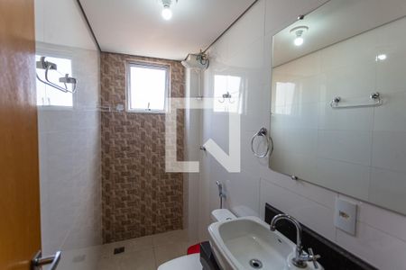 Banheiro da Suíte de apartamento à venda com 2 quartos, 58m² em Santa Cruz, Belo Horizonte