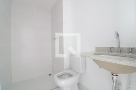 Banheiro de kitnet/studio à venda com 1 quarto, 24m² em Belenzinho, São Paulo