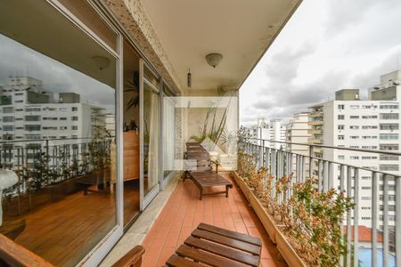 Varanda de apartamento à venda com 4 quartos, 345m² em Consolação, São Paulo