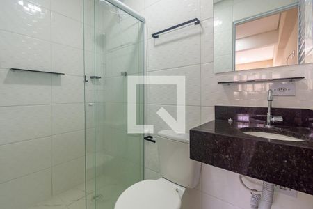 Banheiro de kitnet/studio para alugar com 1 quarto, 14m² em Jardim Oriental, São Paulo