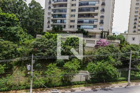 Vista da Varanda de apartamento à venda com 1 quarto, 50m² em Tamboré, Santana de Parnaíba