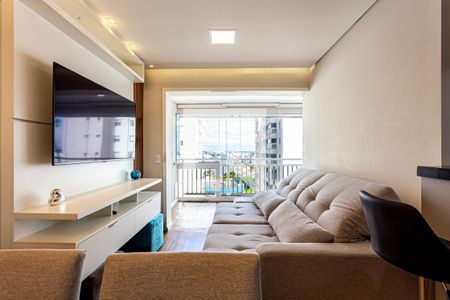 Sala de apartamento para alugar com 2 quartos, 61m² em Vila Apiai, Santo André